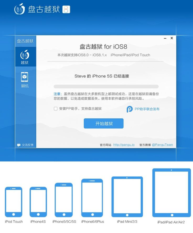 iOS 8-iOS 8.1 Untethered Jailbreak