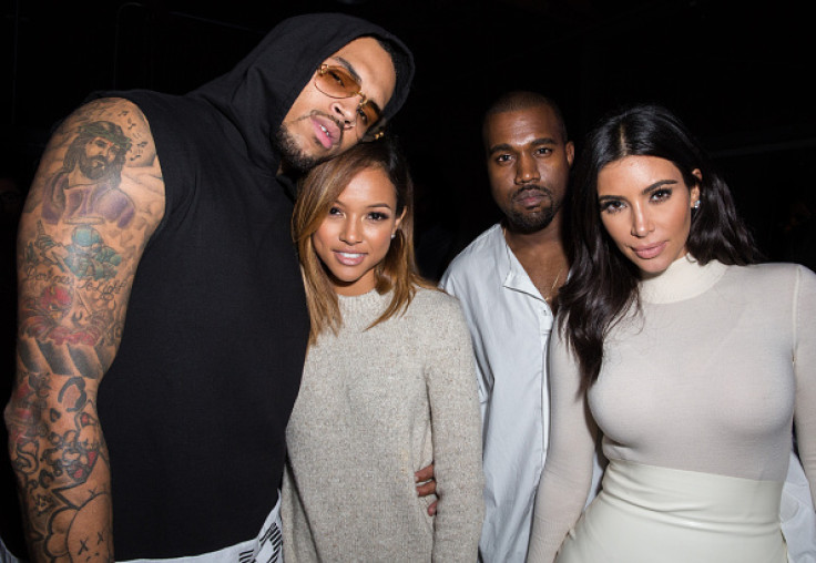 Chris Brown, Karrueche Tran, Kanye West and Kim Kardashian