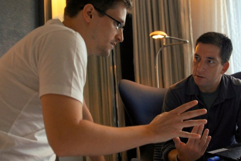 Edward Snowden and Glenn Greenwald in Citizenfour