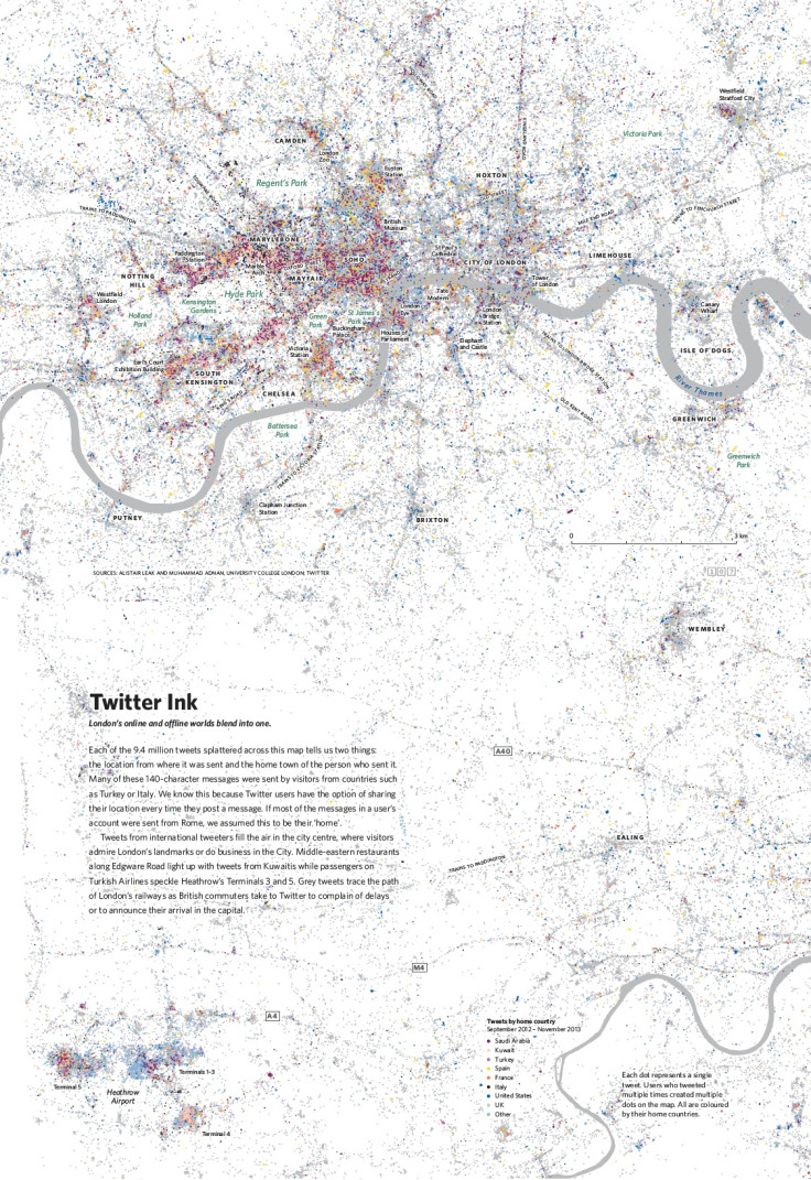 Twitter usage in London