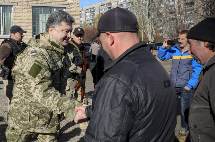 President Petro Poroshenko Votes in Restive Eastern Ukraine Instead of Kiev