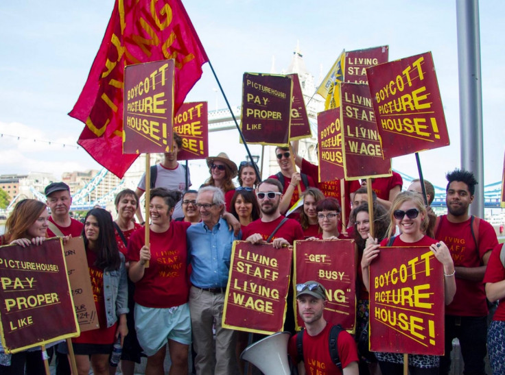 Ken Loach and cinema workers