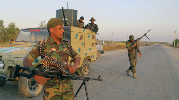 Shi'ite fighters participate in an intensive security deployment against Islamic State militants in Jurf al-Sakhar