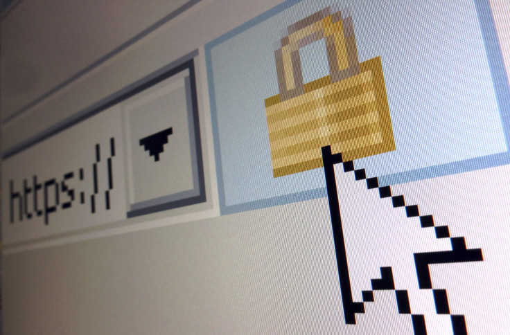 A lock icon, signifying an encrypted Internet connection, is seen on an Internet Explorer browser. A lock icon, signifying an encrypted Internet connection, is seen on an Internet Explorer browser.