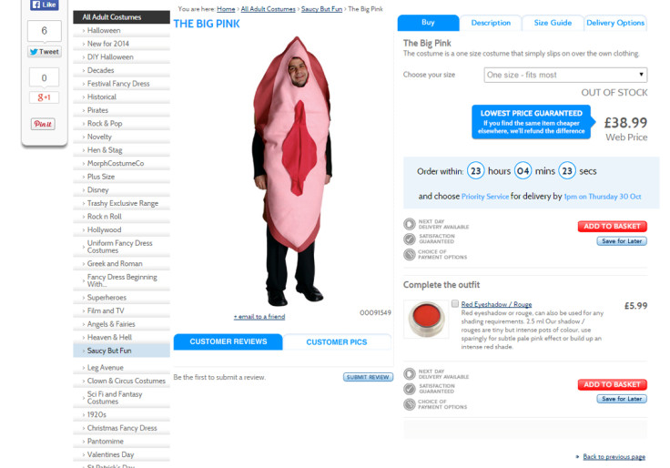 The big pink costume - how very tasteful