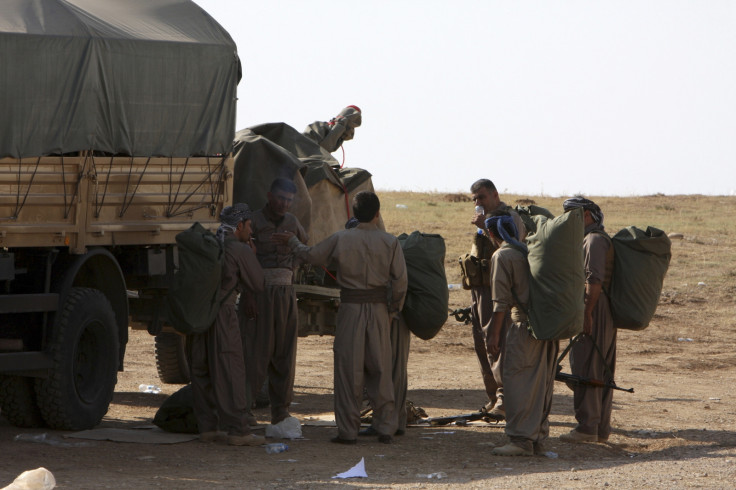Kurdish Peshmerga forces in Kobani