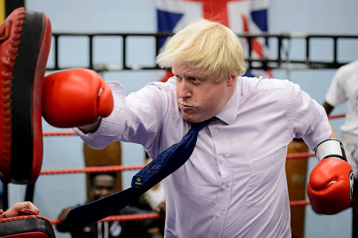 Boris Johnson boxing