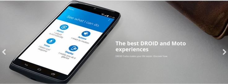Motorola Droid Turbo Officially Launched: Smartphone's Turbo Charger Claims to Provide 8-Hours Battery Life in Just 15 Minutes of Charging Motorola Droid Turbo Officially Launched: Smartphone's Turbo Charger Claims to Provide 8-Hours Battery Life in Just 15 Minutes of Charging
