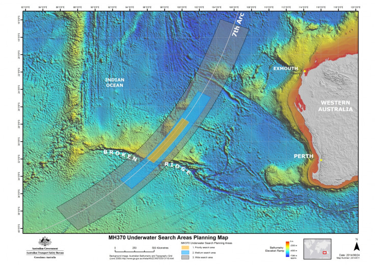 Flight MH370 search area