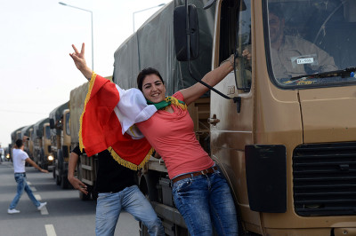 iraqi Kurds Turkey Kobani