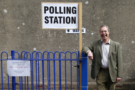 Nigel Farage polling station