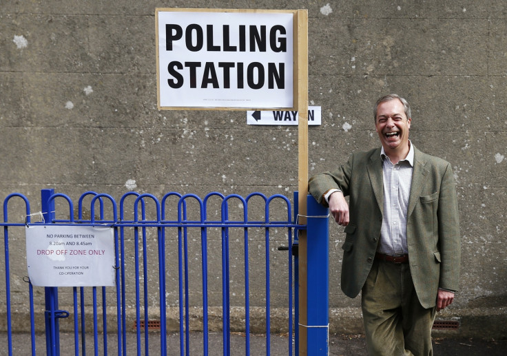 Nigel Farage polling station