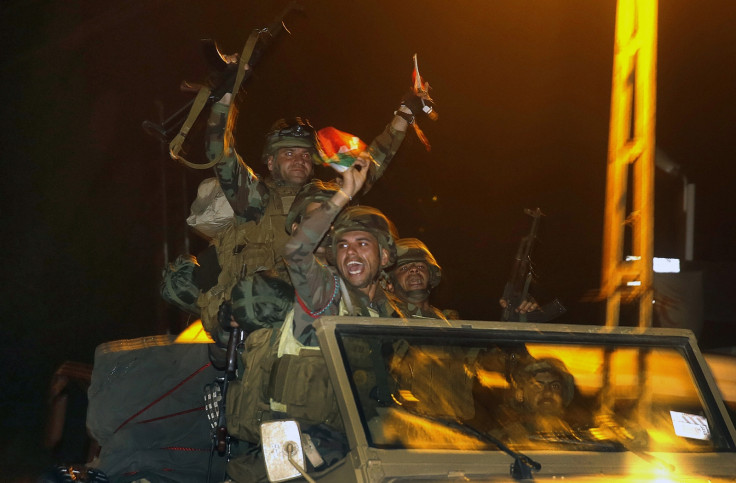 Kurdish Peshmerga forces in Kobani