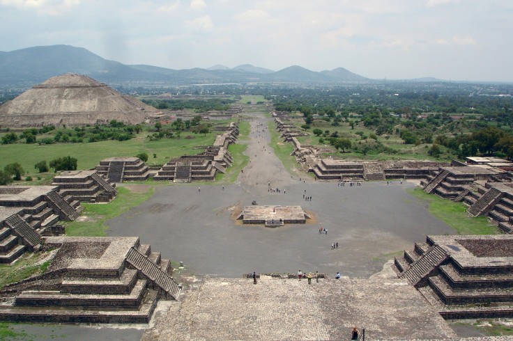 The entrance to galleries under the Feathered Serpent Temple where ancient rulers might be buried