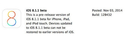 iOS 8.1.1 beta iOS 8.1.1 beta