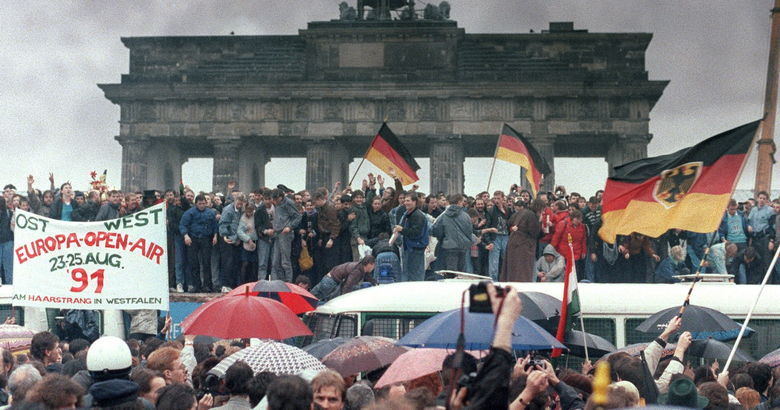 Berlin Wall then and now