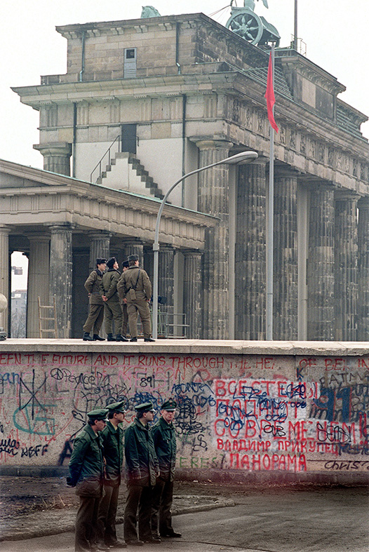 Berlin Wall then and now