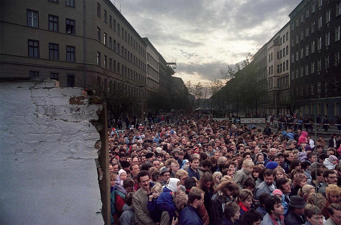 Berlin Wall then and now