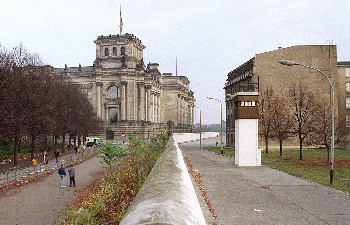 Berlin Wall then and now