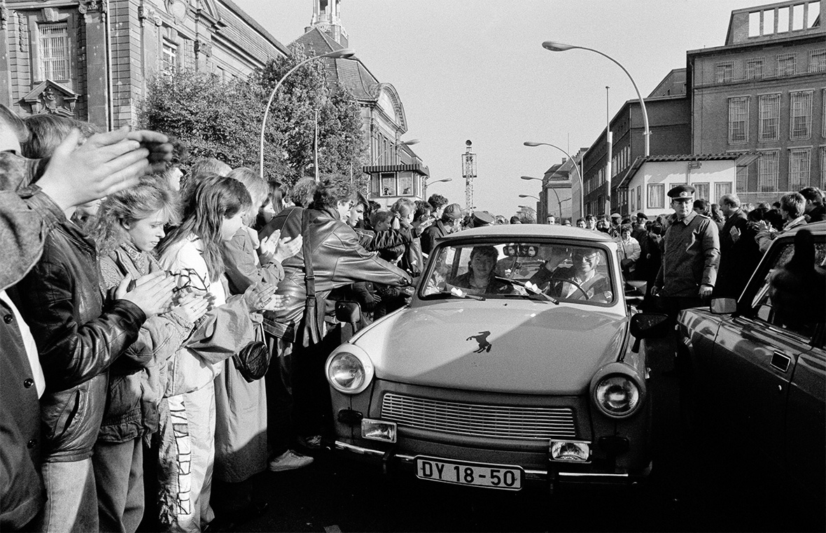 Berlin Wall then and now