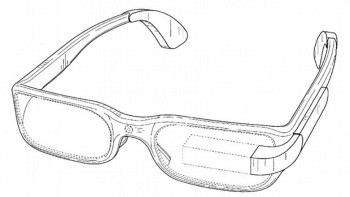 The patent for Google Glass that features the prism over the left eye, filed by Google in 2012 The patent for Google Glass that features the prism over the left eye, filed by Google in 2012