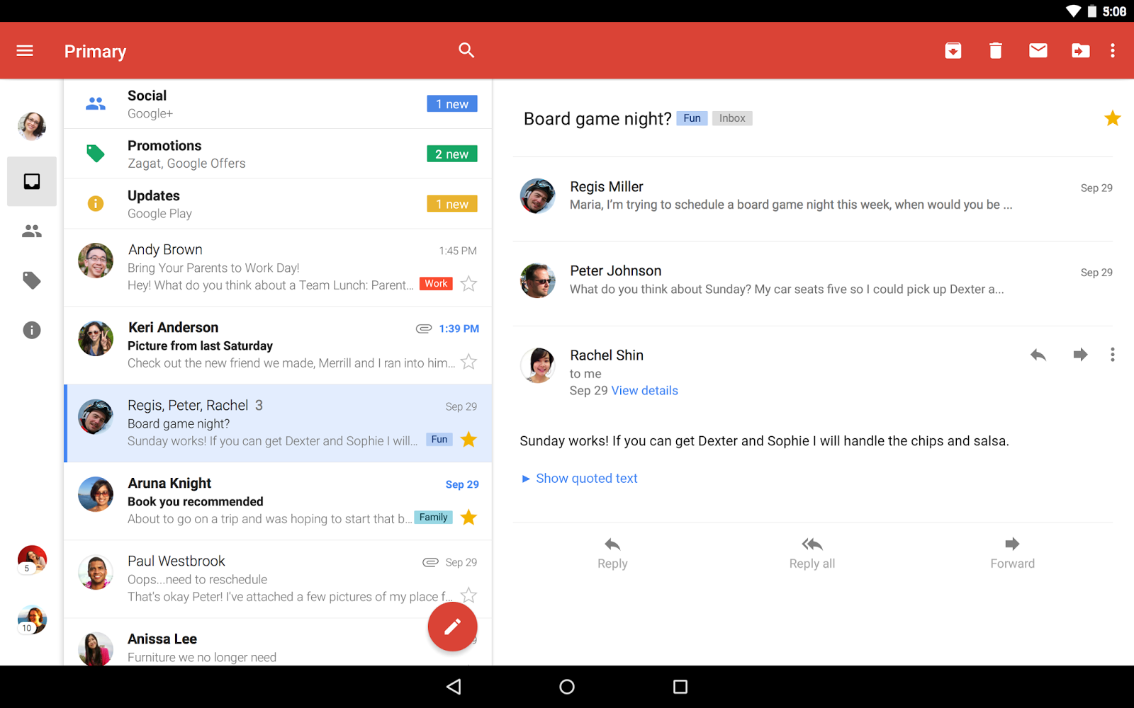 Gmail 5 0 With Material Design And Multiple Email Account Support Now   Gmail 5 0 Material Design Multiple Email Account Support Now Officially Available Download 