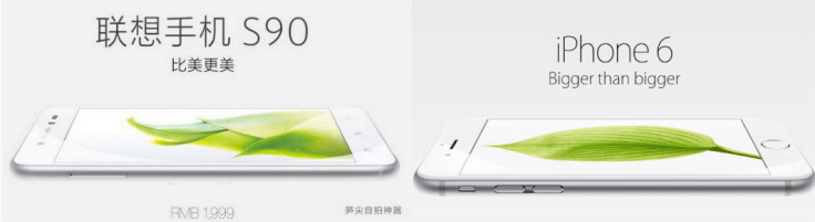 Lenovo S90 vs Apple iPhone 6