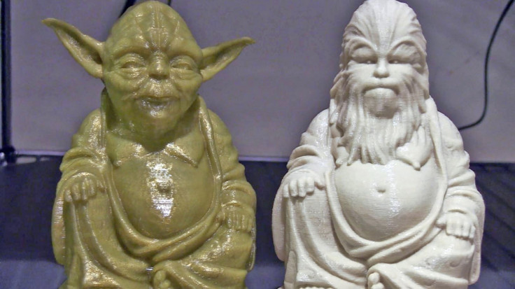 Zen Yoda and Zen Chewbacca - Sci-Fi toys 3D-printed and sold on Etsy by inventor/designer Chris Milnes