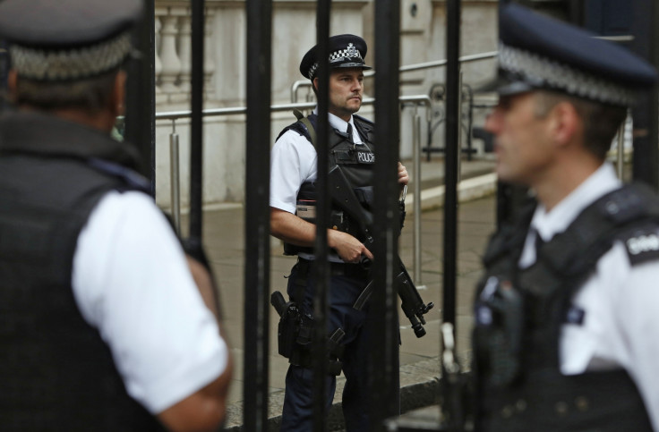 Armed police presence has been stepped up as terror threat raised to 'severe'