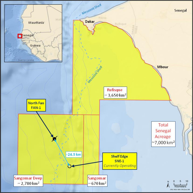 Cairn Energy Oil Map