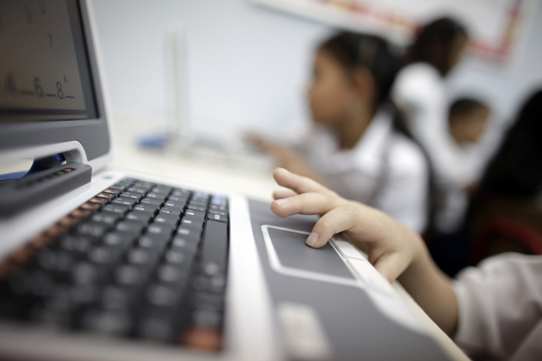 Child using computer