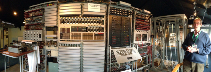 An iPhone panorama shot of the Colossus, which shows the scale of the world's first programmable digital electronic computer