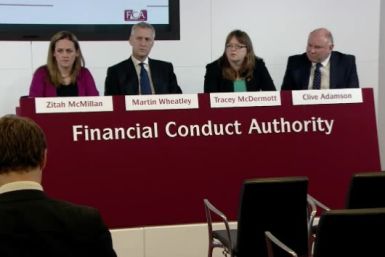 FCA speaks to reporters following the announcement that it fined 5 banks £1.1bn for FX rigging