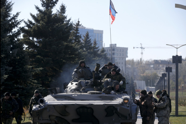 Ukraine War Russian Tanks Donetsk