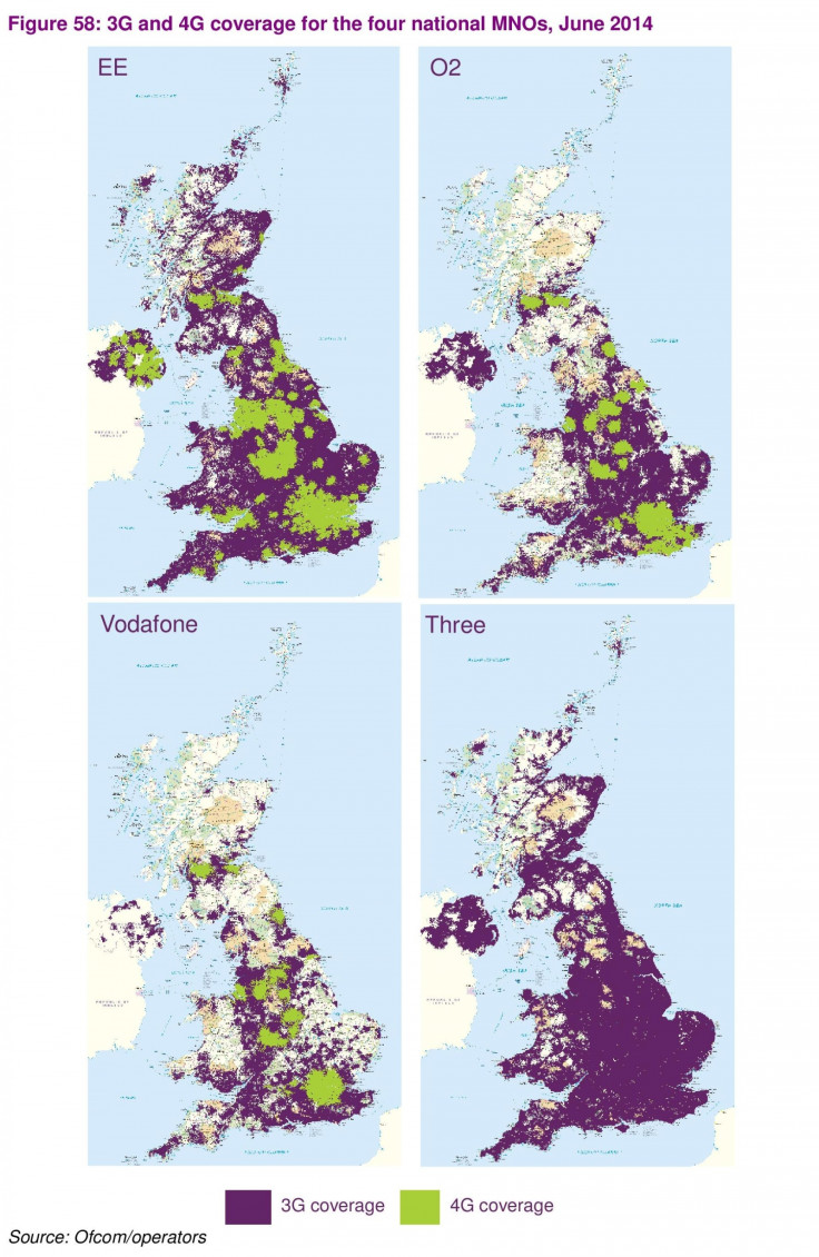 UK Mobile Broadband Network Coverage 3g 4g Ofcom
