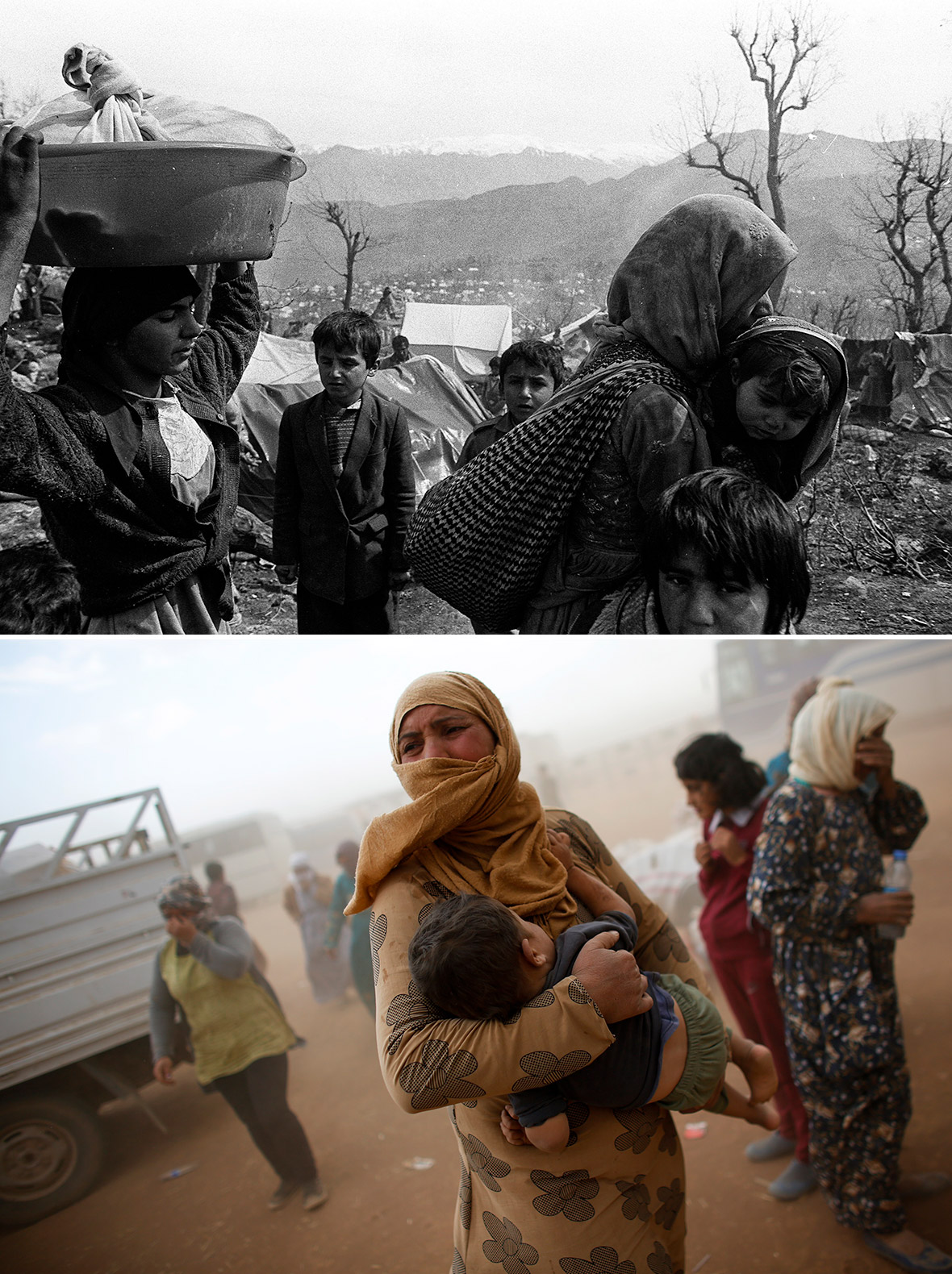 Kurdish refugees then and now