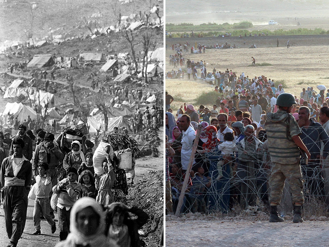 Kurdish refugees then and now