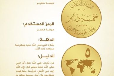 Islamic State Currency Dinar Gold