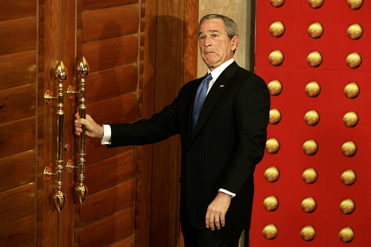 george w bush door