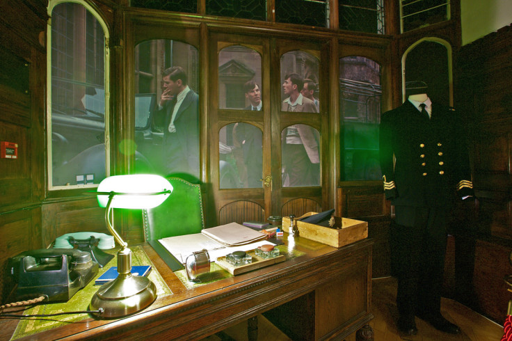 A recreation of Commander Alastair Denniston's office in the mansion and his military uniform