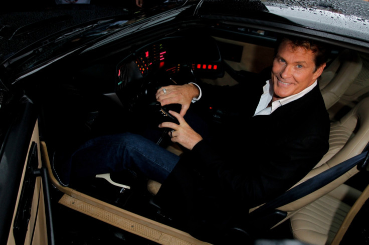 David Hasselhoff in KITT in 2010 (Getty)