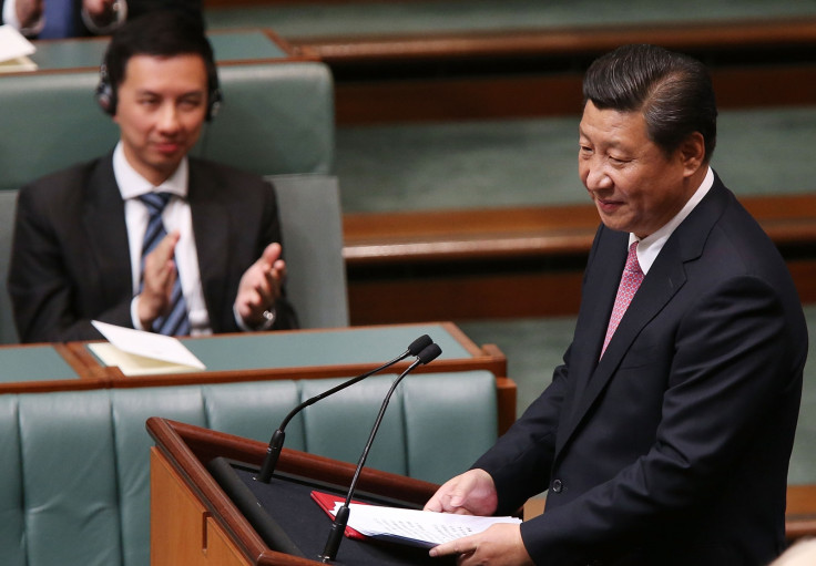 Chinese president Xi Jinping addresses Australia's parliament