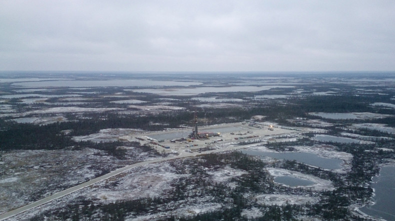 Siberia, Russia, oilfield