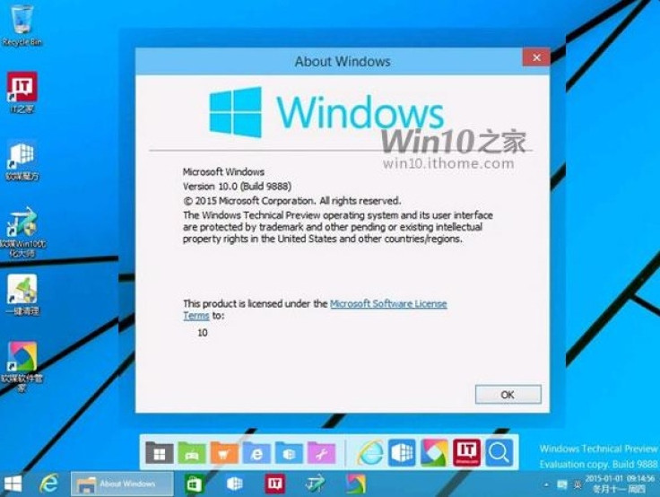 Psi windows. Виндовс NT 10.0. Версия ядра в Windows 10. Windows 10 Technical Preview build 9888. Windows 6.