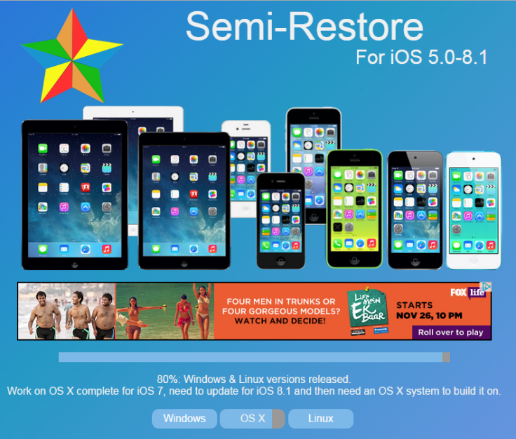 SemiRestore for iOS 8/iOS 8.1 Released: Easily Restore Jailbroken iPhone or iPad Without Losing Jailbreak