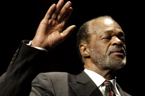 Marion Barry during his swearing in as Washington city council member for Ward Eight of the District of Columbia on 2 January 2005