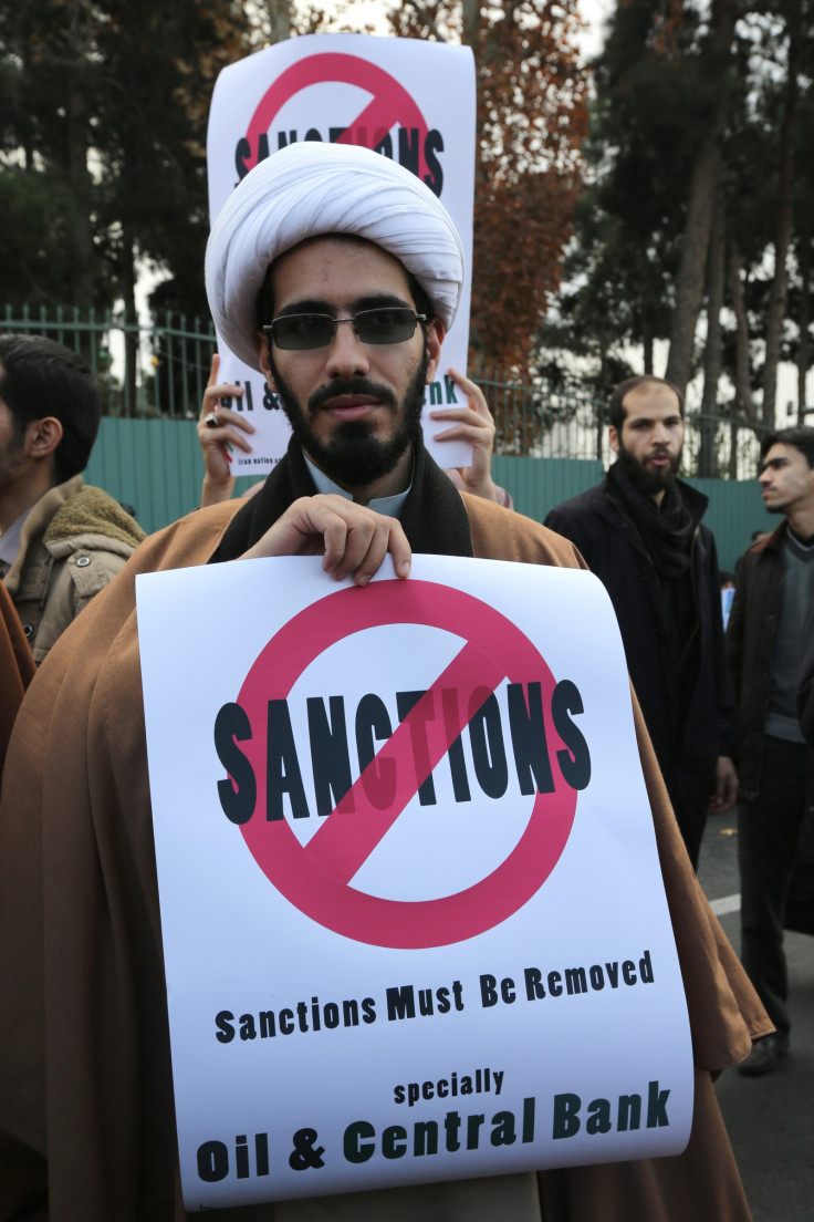 A protester in Tehran today. (Getty)