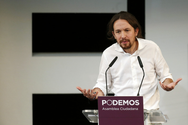 Podemos ('We can') Secretary General Pablo Iglesias speaks during a meeting in central Madrid November 15, 2014
