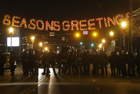 Ferguson Protestors Gather Following Grand Jury Decision Not to Indict Darren Wilson