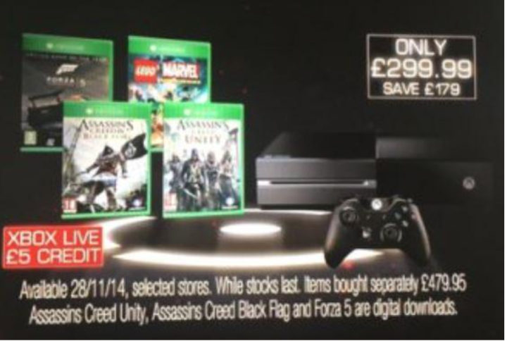 Xbox One Black Friday Price Bundle Confirmed Xbox One Black Friday Price Bundle Confirmed